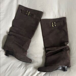 NWOT Naughty Monkey Suede Tall Boots